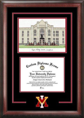 Virginia Military Institute Spirit Graduate Frame With Campus Image