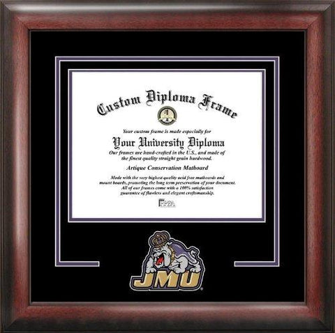 James Madison University Spirit Diploma Frame