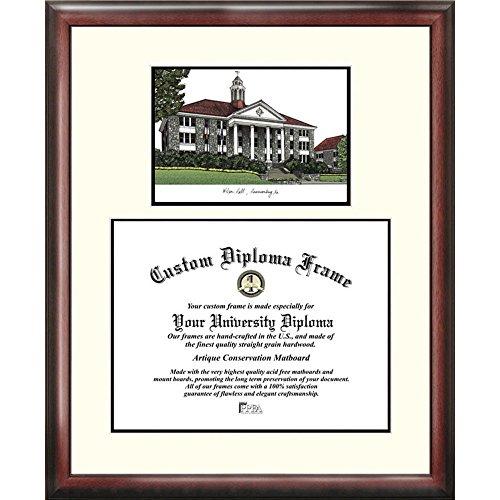 James Madison Dukes Framed Scholar Diploma Frame With Lithograph