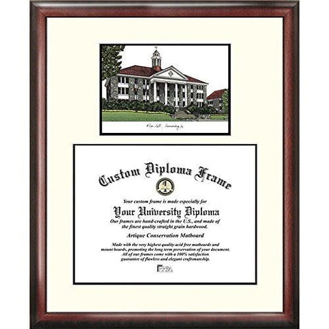 James Madison Dukes Framed Scholar Diploma Frame With Lithograph