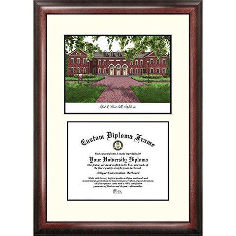 Old Dominion Monarchs Framed Scholar Diploma Frame With Lithograph