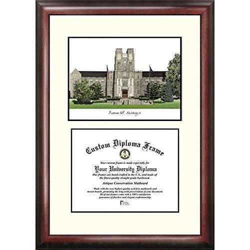 Virginia Tech Hokies Framed Scholar Diploma Frame With Lithograph