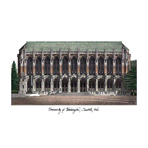 Campus Images University Of Washington Campus Images Lithograph Print