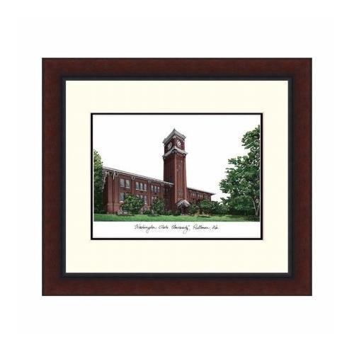 Campusimages Wa996lr Washington State University Legacy Alumnus Framed Lithog...