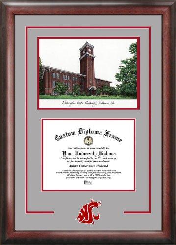 Washington State University Spirit Graduate Frame With Campus Image