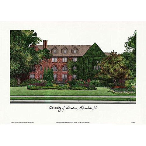 Art Poster Print - University Of Wisconsin Milwaukee - Artist: Landmark Publi...