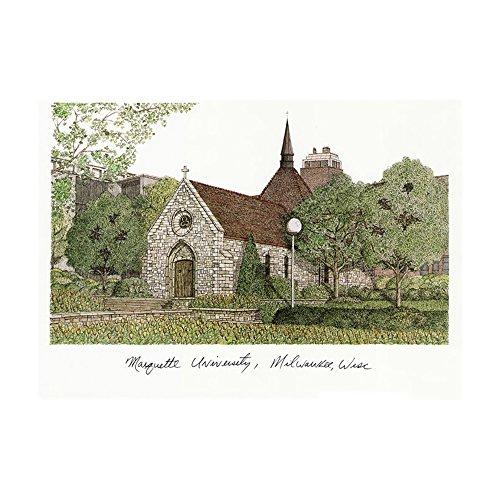 Campus Images Marquette University Campus Images Lithograph Print