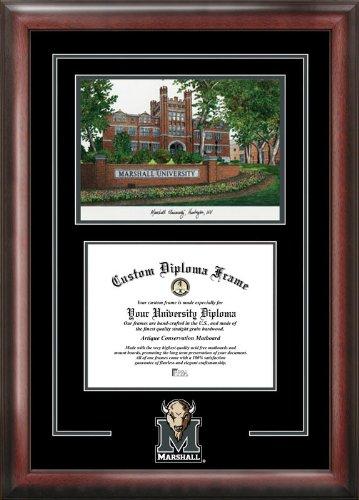 Marshall University Spirit Graduate Frame With Campus Image