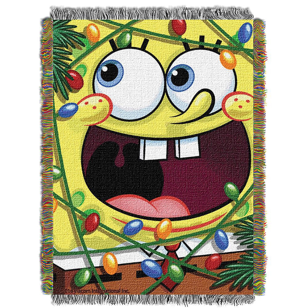 Spongebob "fa La La Bob"  Woven Tapestry Throw (48inx60in)