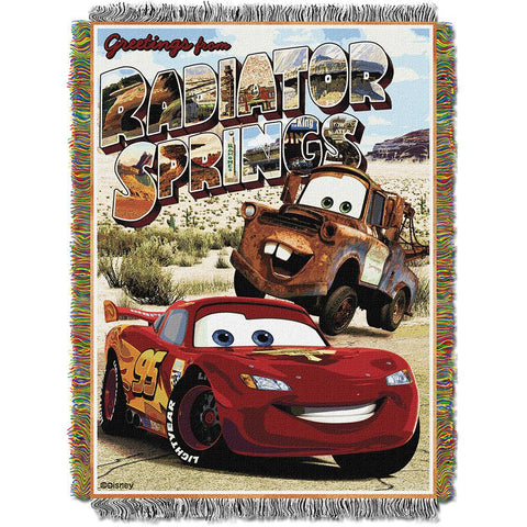 Pixar's Cars "greetings- Radiator Springs"  Triple Woven Jacquard Throw (48"x60")