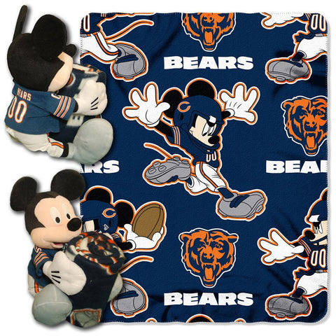 Chicago Bears NFL Mickey Mouse with Throw Combo