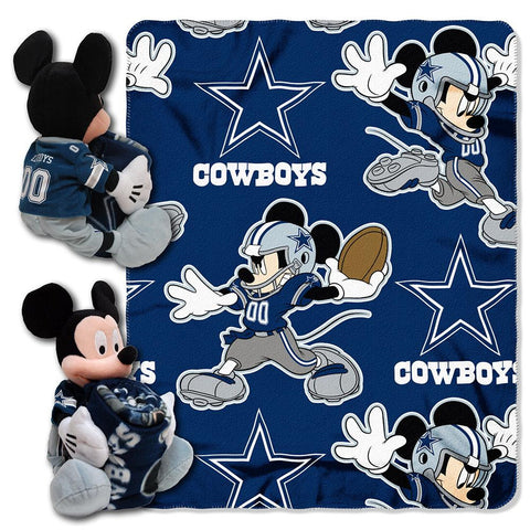 Dallas Cowboys NFL Mickey Mouse with Throw Combo