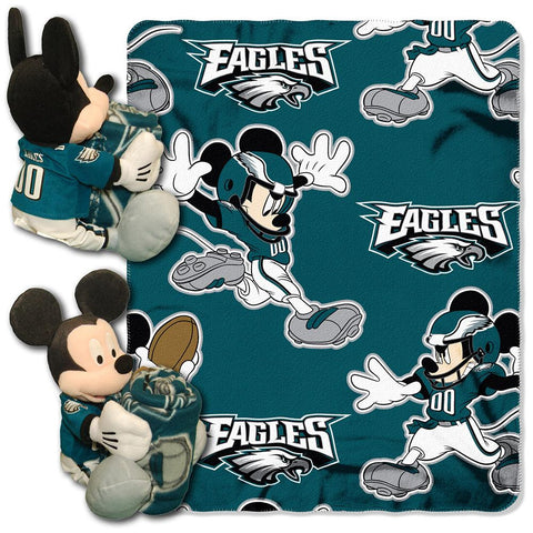 Philadelphia Eagles NFL Mickey Mouse with Throw Combo