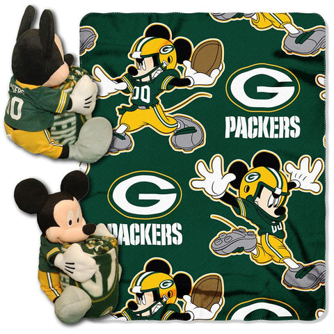 Green Bay Packers NFL Mickey Mouse with Throw Combo