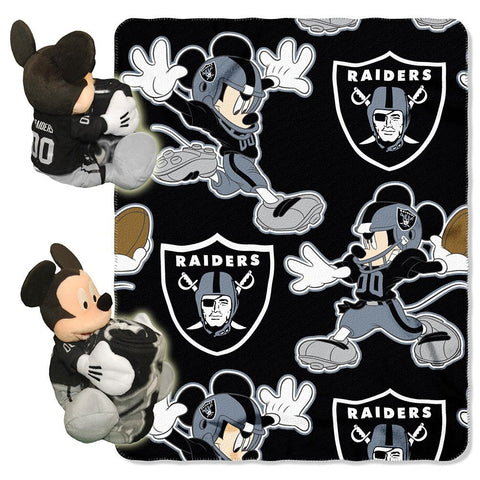 Oakland Raiders NFL Mickey Mouse with Throw Combo