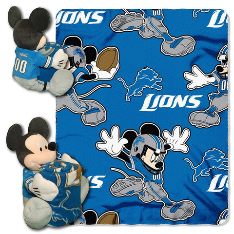 Detroit Lions NFL Mickey Mouse with Throw Combo