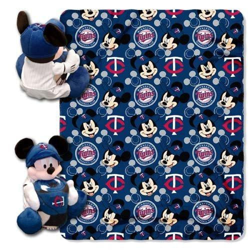 Minnesota Twins Mlb Mickey Mouse With Throw Combo