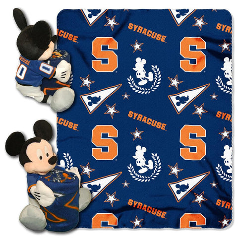 Syracuse Orangemen Ncaa Mickey Mouse With Throw Combo