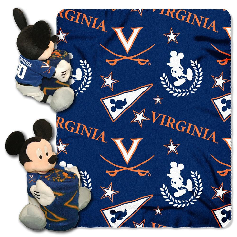 Virginia Cavaliers Ncaa Mickey Mouse With Throw Combo