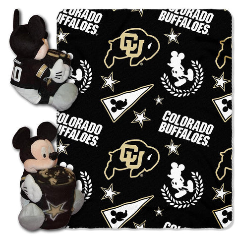 Colorado Golden Buffaloes Ncaa Mickey Mouse With Throw Combo