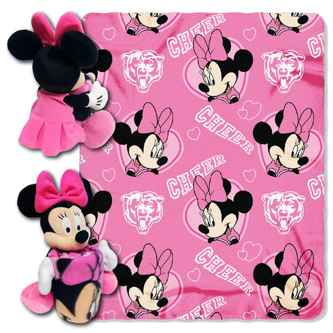 Chicago Bears NFL Minnie Mouse with Throw Combo