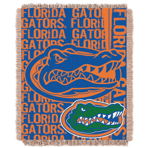 Florida Gators Ncaa Triple Woven Jacquard Throw (double Play Series) (48"x60")