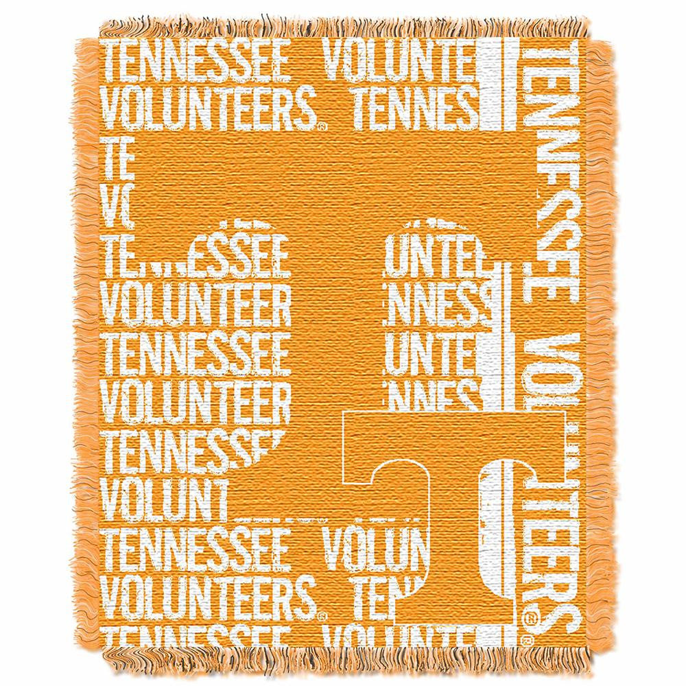 Tennessee Volunteers Ncaa Triple Woven Jacquard Throw (double Play Series) (48"x60")