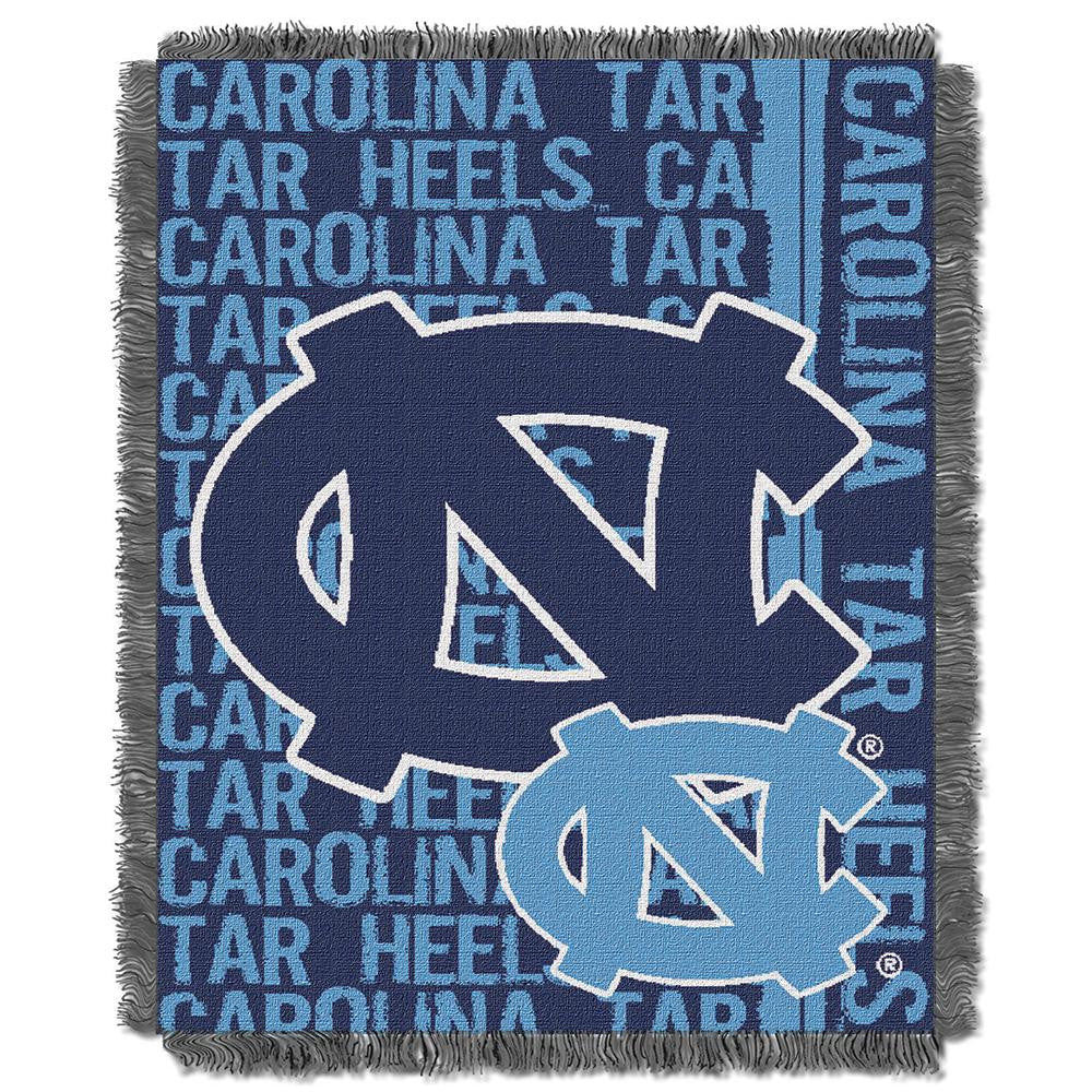 North Carolina Tar Heels Ncaa Triple Woven Jacquard Throw (double Play Series) (48"x60")