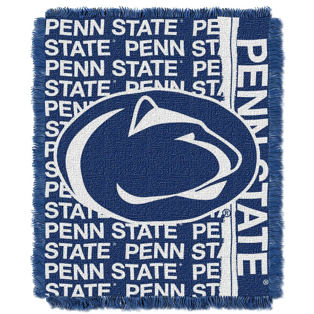 Penn State Nittany Lions Ncaa Triple Woven Jacquard Throw (double Play Series) (48"x60")