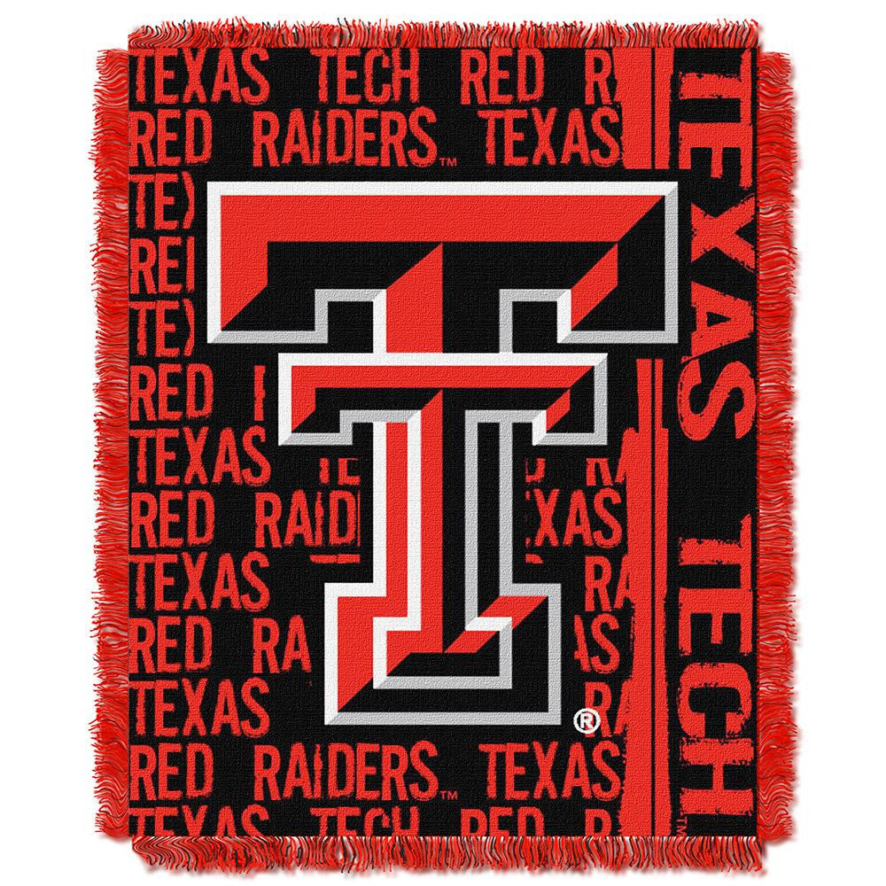 Texas Tech Red Raiders Ncaa Triple Woven Jacquard Throw (double Play Series) (48"x60")