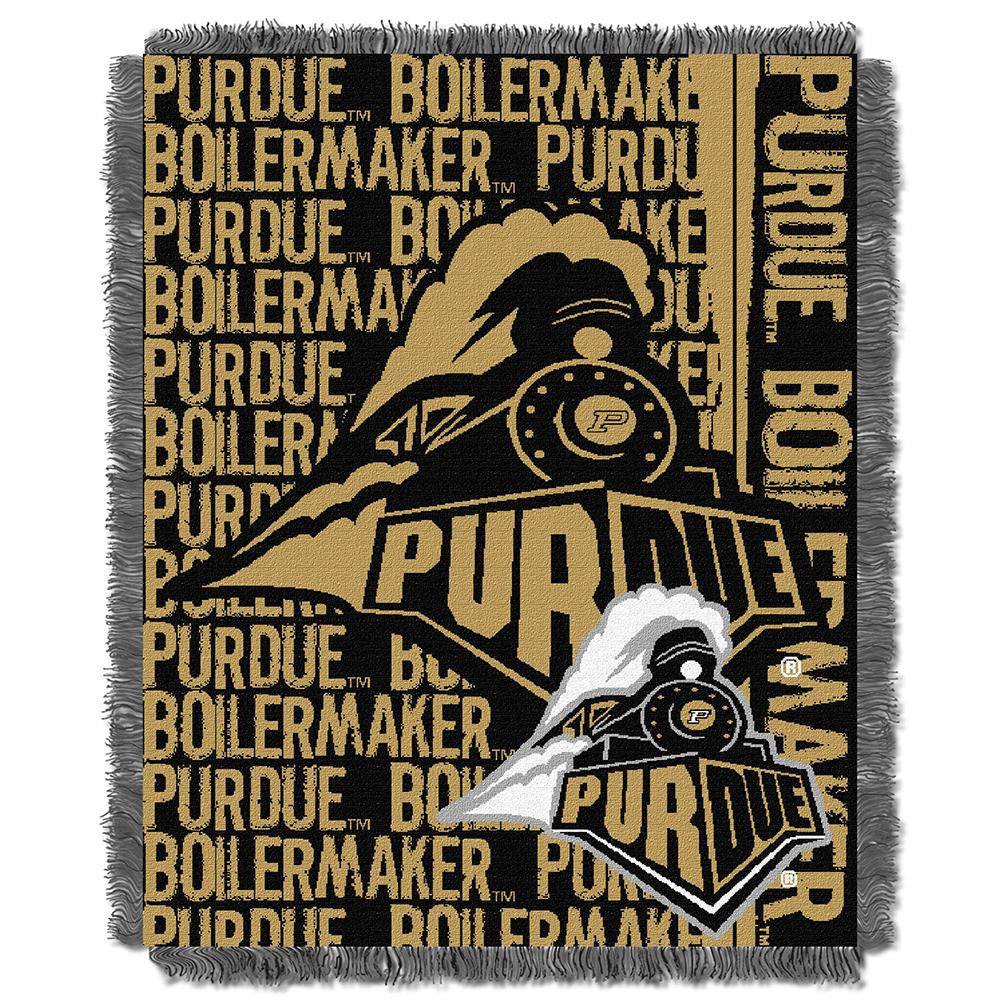 Purdue Boilermakers Ncaa Triple Woven Jacquard Throw (double Play Series) (48"x60")