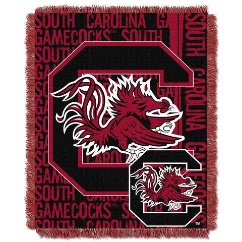 South Carolina Gamecocks Ncaa Triple Woven Jacquard Throw (double Play Series) (48"x60")