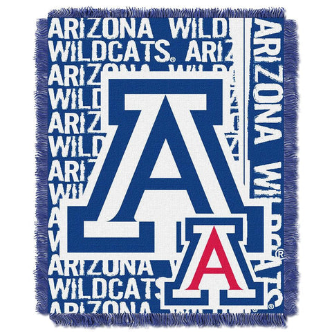 Arizona Wildcats Ncaa Triple Woven Jacquard Throw (double Play Series) (48"x60")