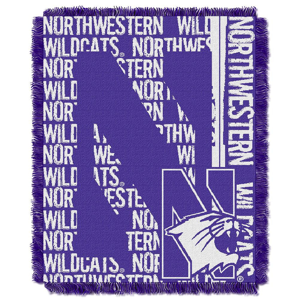 Northwestern State Demons Ncaa Triple Woven Jacquard Throw (double Play Series) (48"x60")