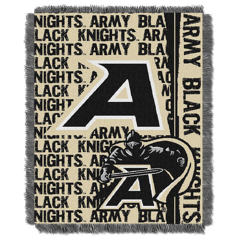 Army Black Knights Ncaa Triple Woven Jacquard Throw (double Play Series) (48"x60")