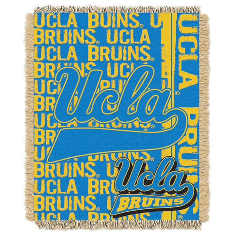 Ucla Bruins Ncaa Triple Woven Jacquard Throw (double Play Series) (48"x60")