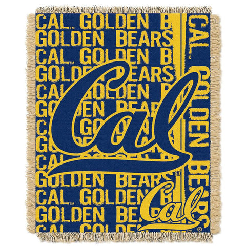 Cal Golden Bears Ncaa Triple Woven Jacquard Throw (double Play Series) (48"x60")