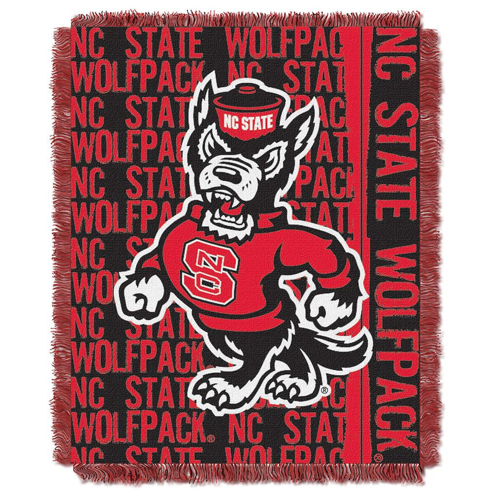 North Carolina State Wolfpack Ncaa Triple Woven Jacquard Throw (double Play Series) (48"x60")