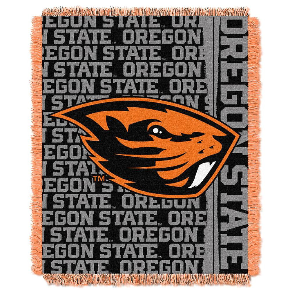 Oregon State Beavers Ncaa Triple Woven Jacquard Throw (double Play Series) (48"x60")