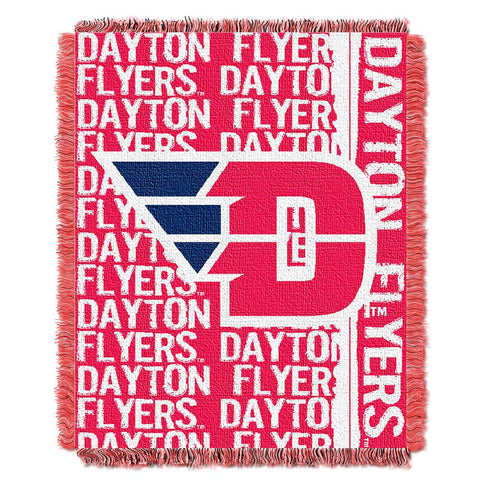 Dayton Flyers Ncaa Triple Woven Jacquard Throw (double Play Series) (48"x60")