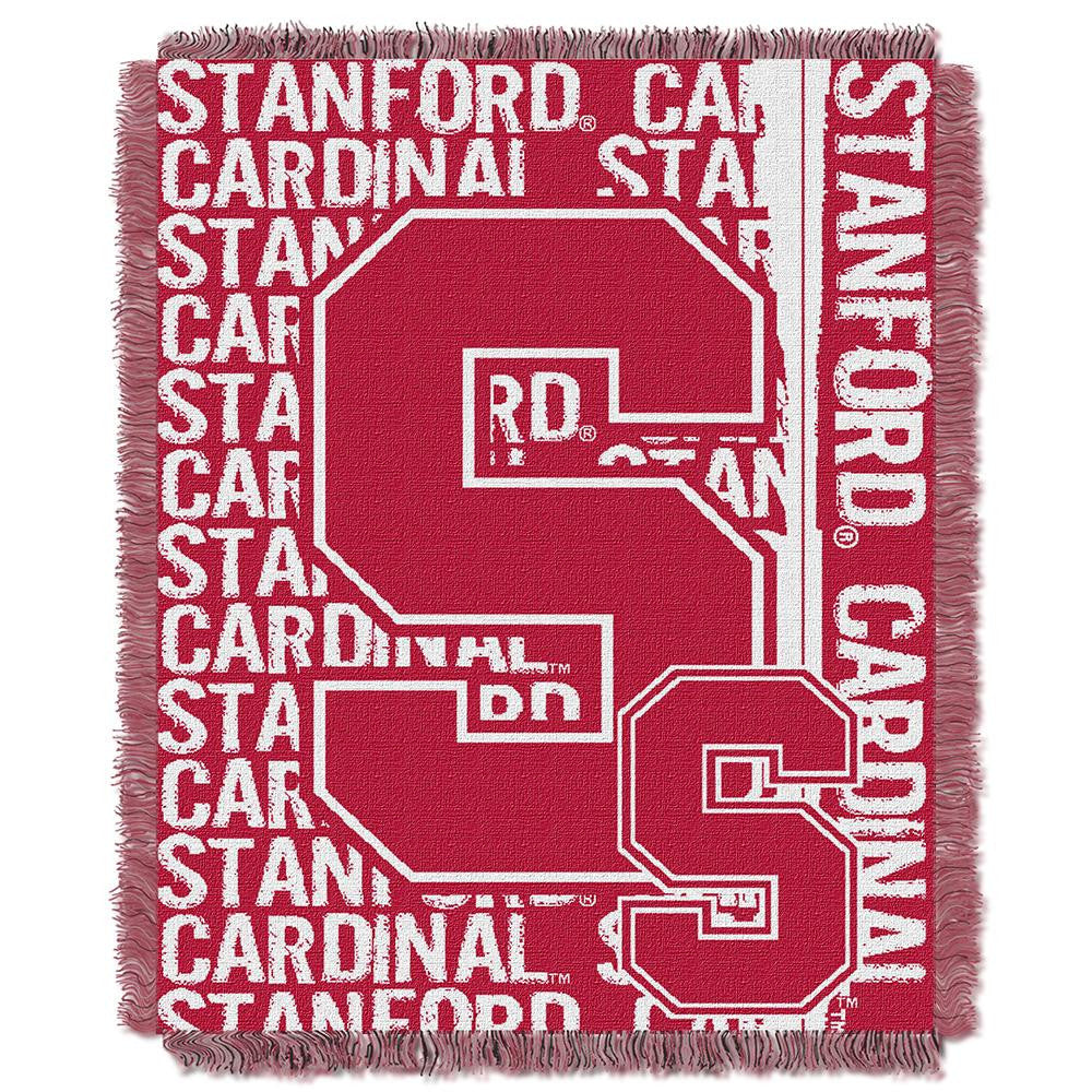 Stanford Cardinal Ncaa Triple Woven Jacquard Throw (double Play Series) (48x60)