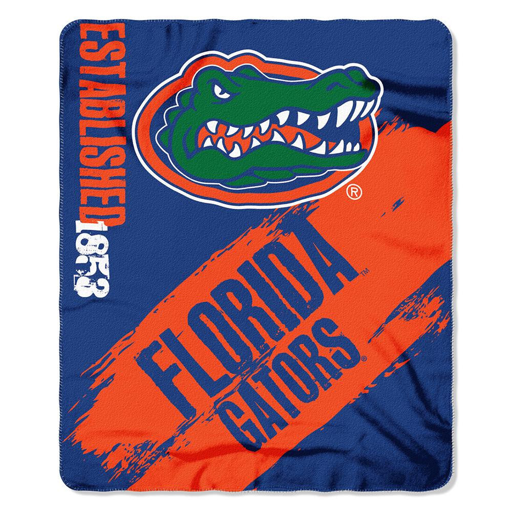 Florida Gators Ncaa Light Weight Fleace Blanket (paint Series) (50inx60in)