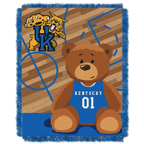 Kentucky Wildcats Ncaa Triple Woven Jacquard Throw (fullback Baby Series) (36"x48")