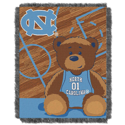 North Carolina Tar Heels Ncaa Triple Woven Jacquard Throw (fullback Baby Series) (36"x48")