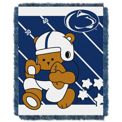 Penn State Nittany Lions Ncaa Triple Woven Jacquard Throw (fullback Baby Series) (36"x48")