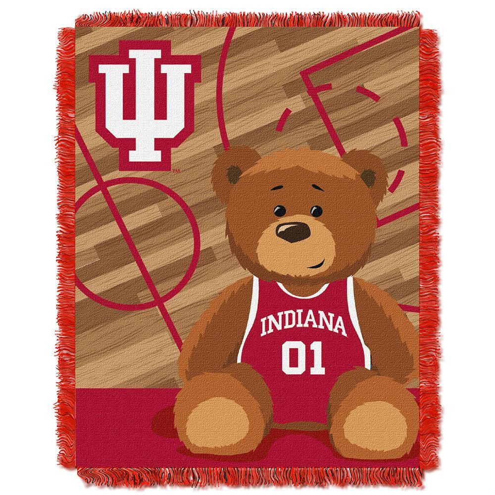 Indiana Hoosiers Ncaa Triple Woven Jacquard Throw (fullback Baby Series) (36"x48")