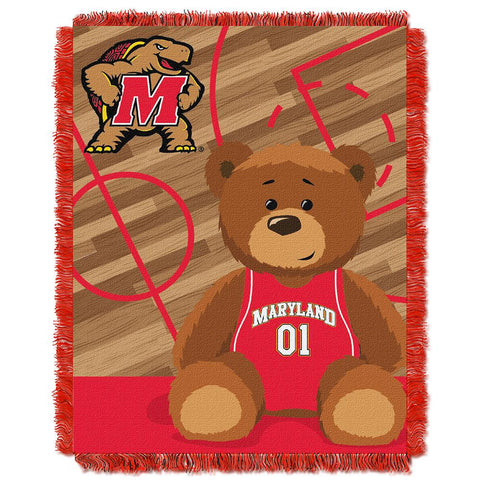 Maryland Terps Ncaa Triple Woven Jacquard Throw (fullback Baby Series) (36"x48")