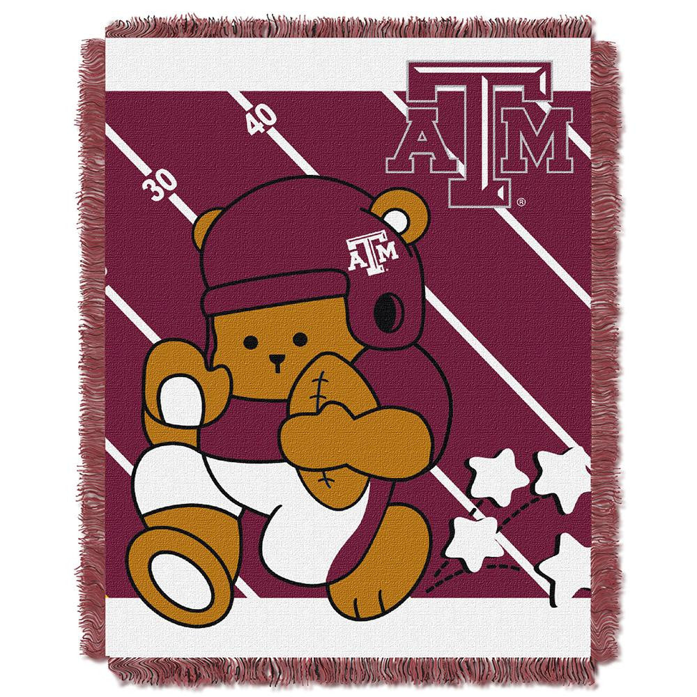 Texas A&m Aggies Ncaa Triple Woven Jacquard Throw (fullback Baby Series) (36"x48")