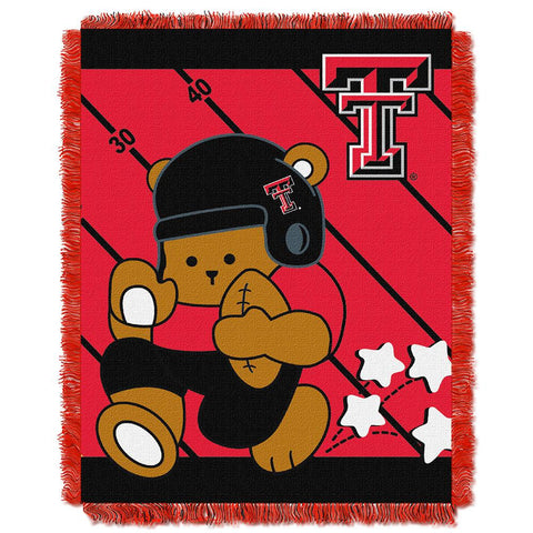 Texas Tech Red Raiders Ncaa Triple Woven Jacquard Throw (fullback Baby Series) (36"x48")