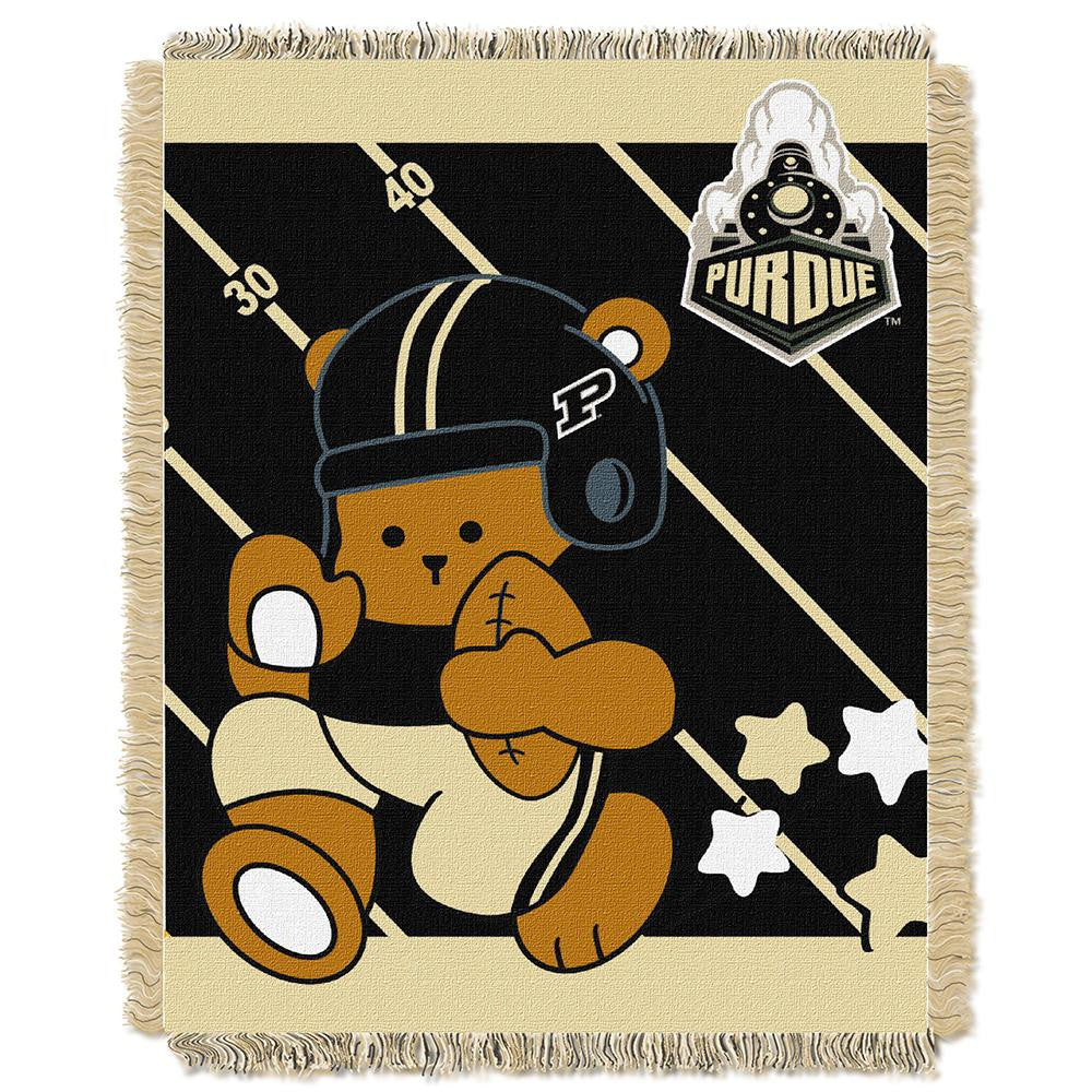 Purdue Boilermakers Ncaa Triple Woven Jacquard Throw (fullback Baby Series) (36"x48")